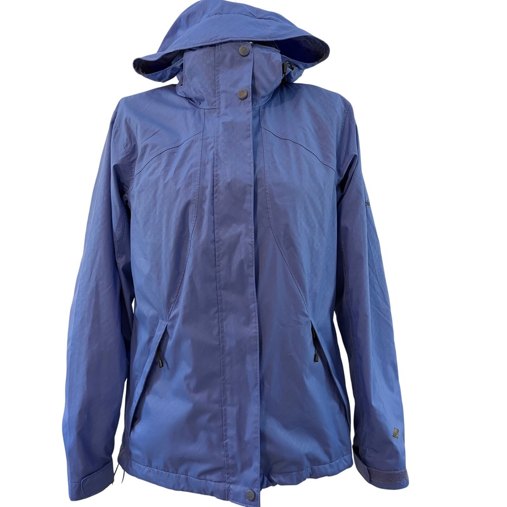 Columbia Omni-Tech Interchange Periwinkle Waterproof Rain Jacket Shell sz Small